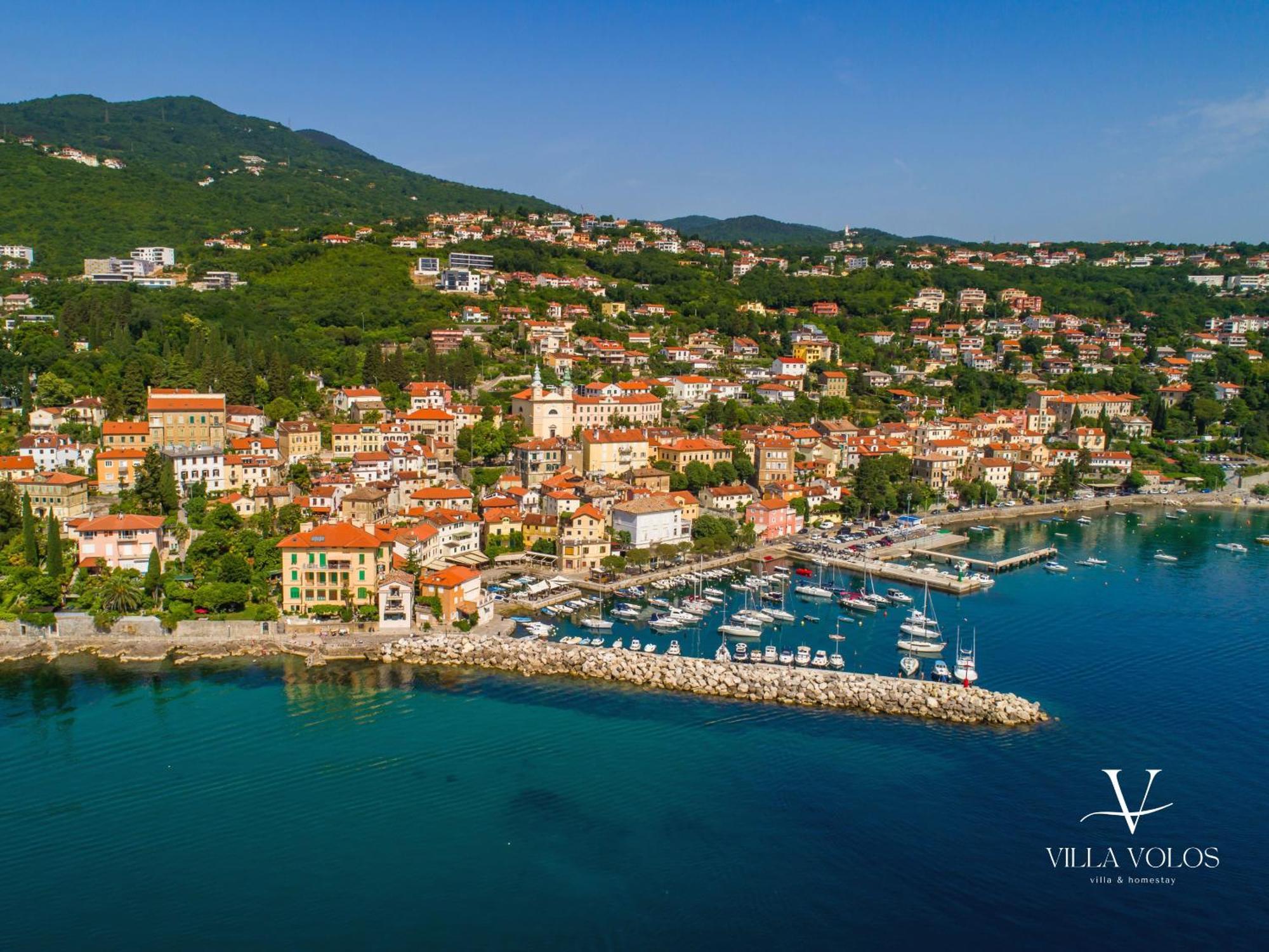Villa Volos Apartment Karmen With Roof Terrace, Sea View, Free Private Parking Opatija Exterior photo